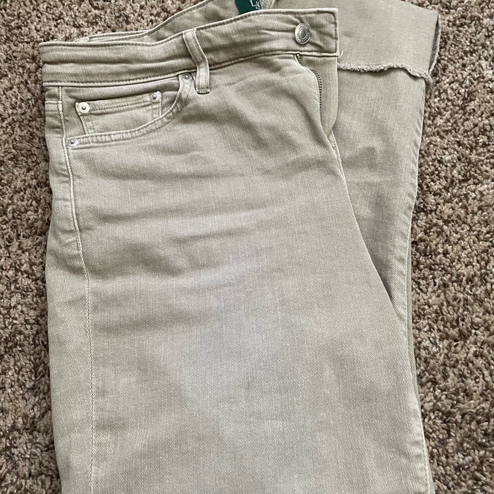 Lauren  Ralph Lauren Regal Crop Cuffed Denim-Size 10